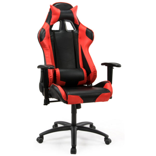 Fotel biurowy dla gracza Inferno czarno-czerwony